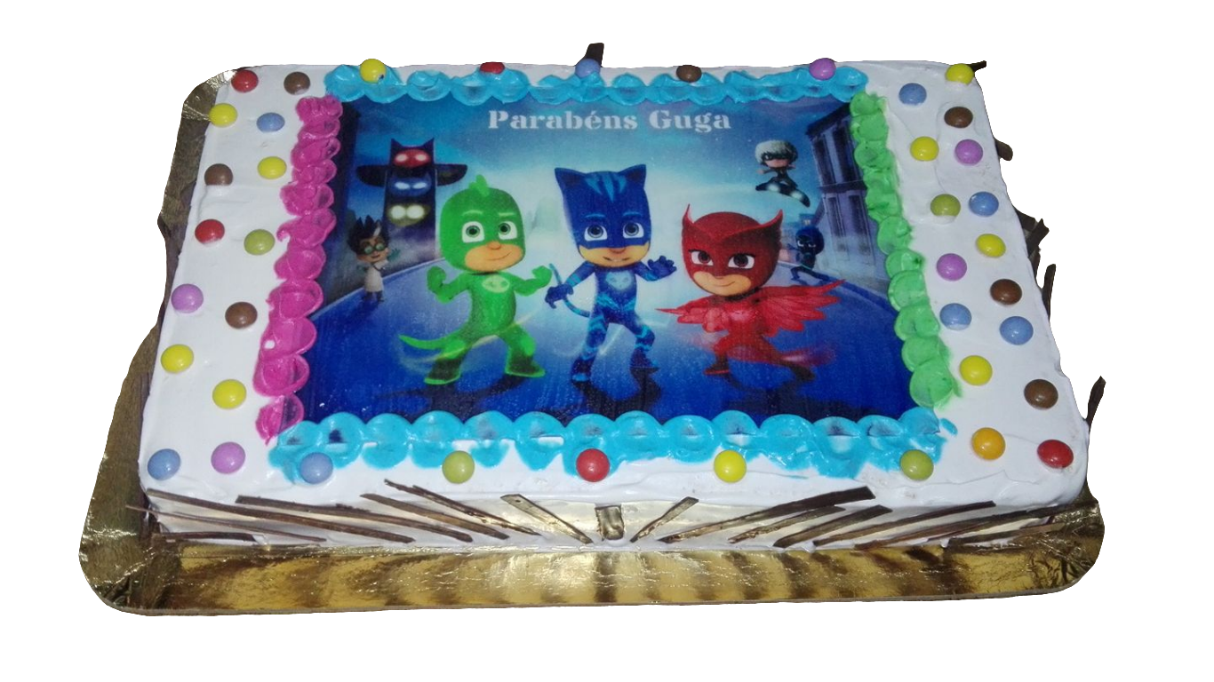 Bolo retangular com hóstia infantil