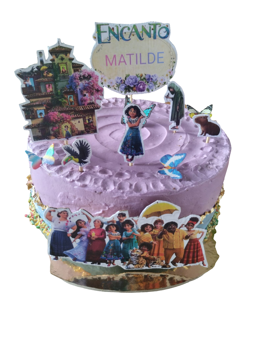 Bolo redondo infantil com hóstia
