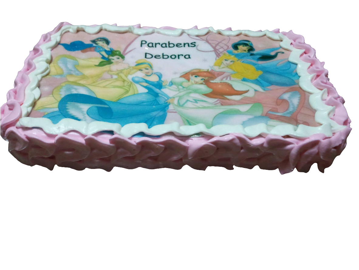 Bolo retangular com hóstia infantil