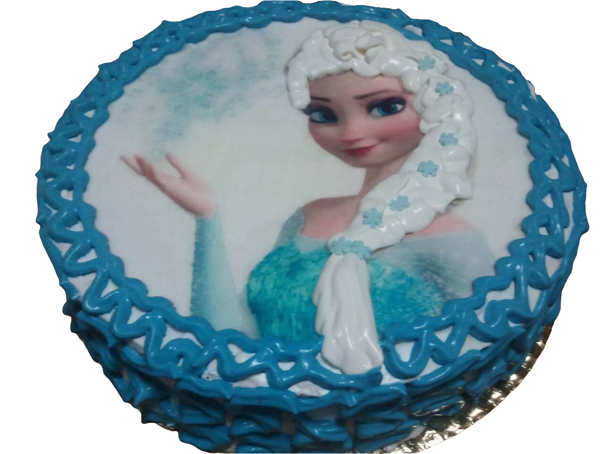 Bolo redondo infantil com hóstia