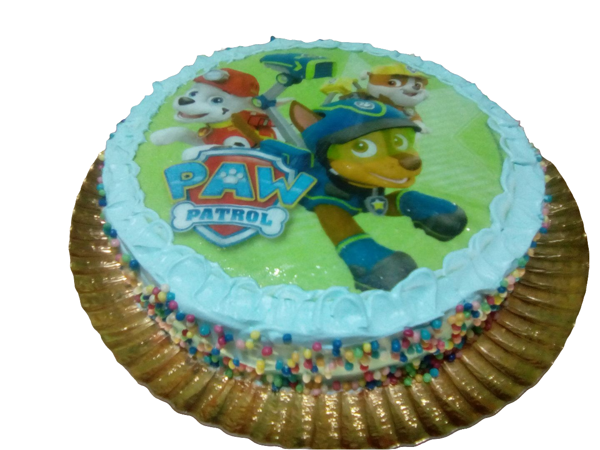 Bolo redondo infantil com hóstia