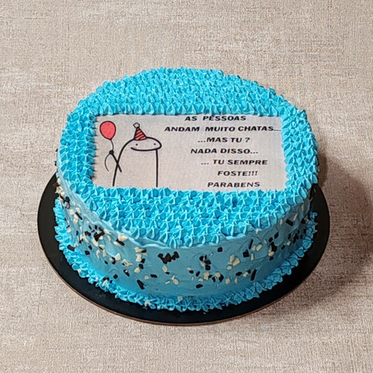 Bolos aniversário com frases personalizadas