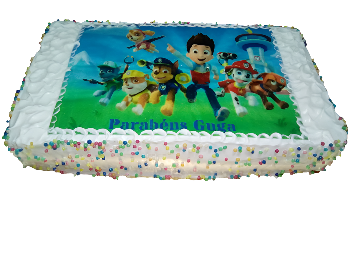 Bolo retangular com hóstia infantil