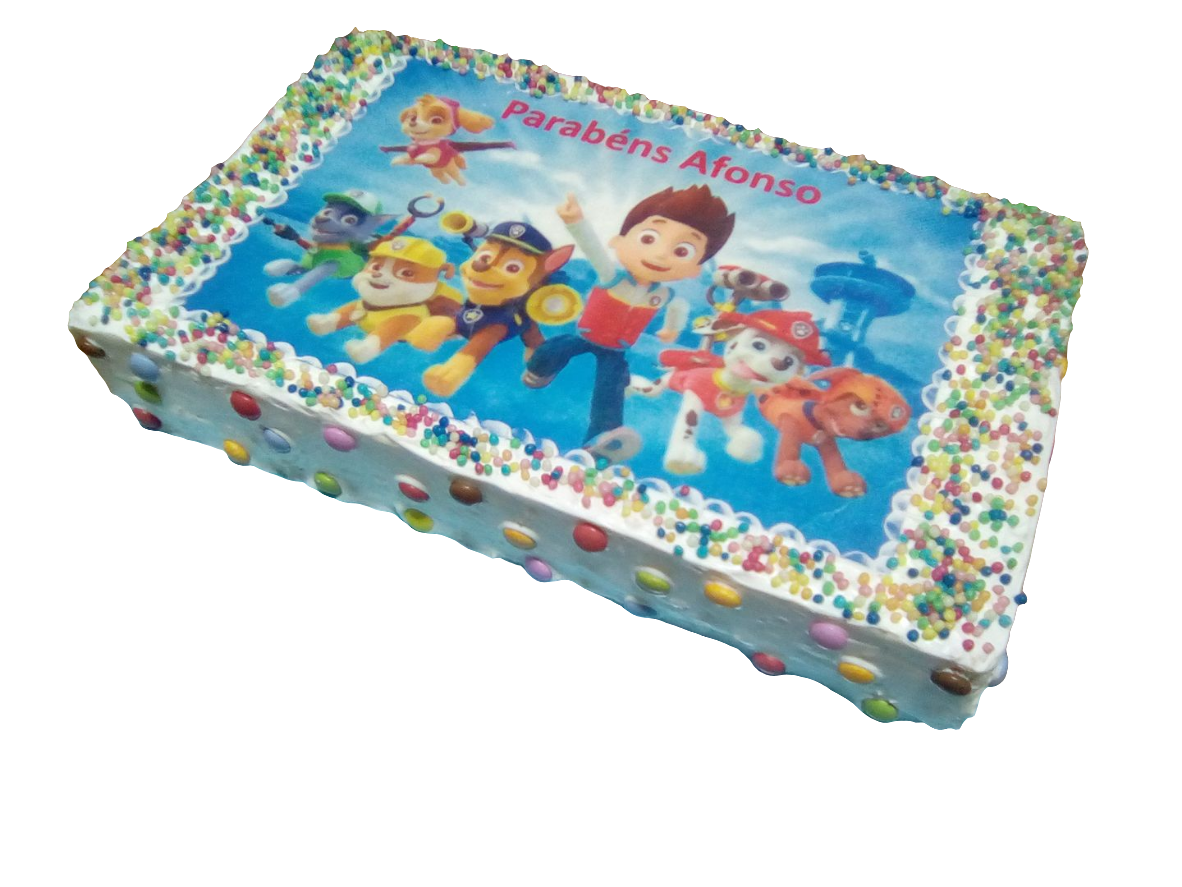 Bolo retangular com hóstia infantil