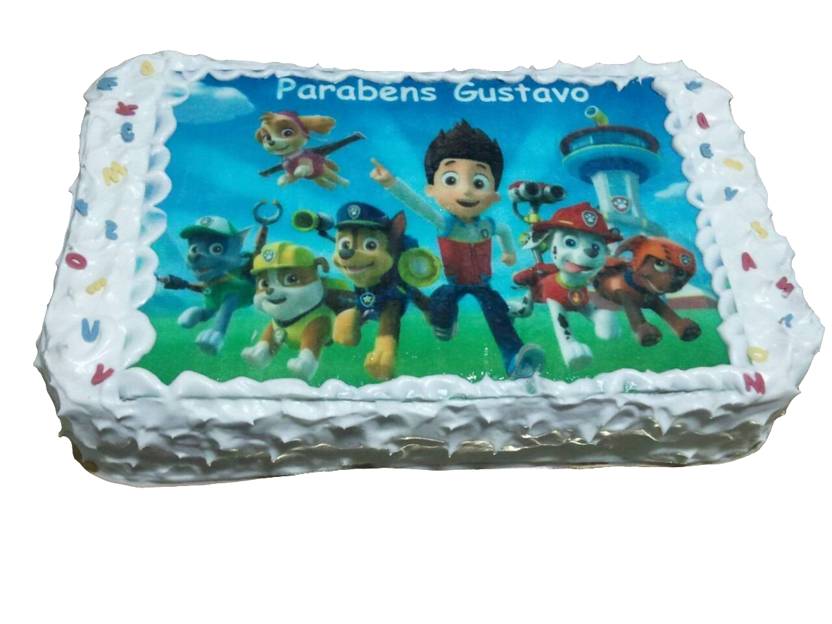 Bolo retangular com hóstia infantil