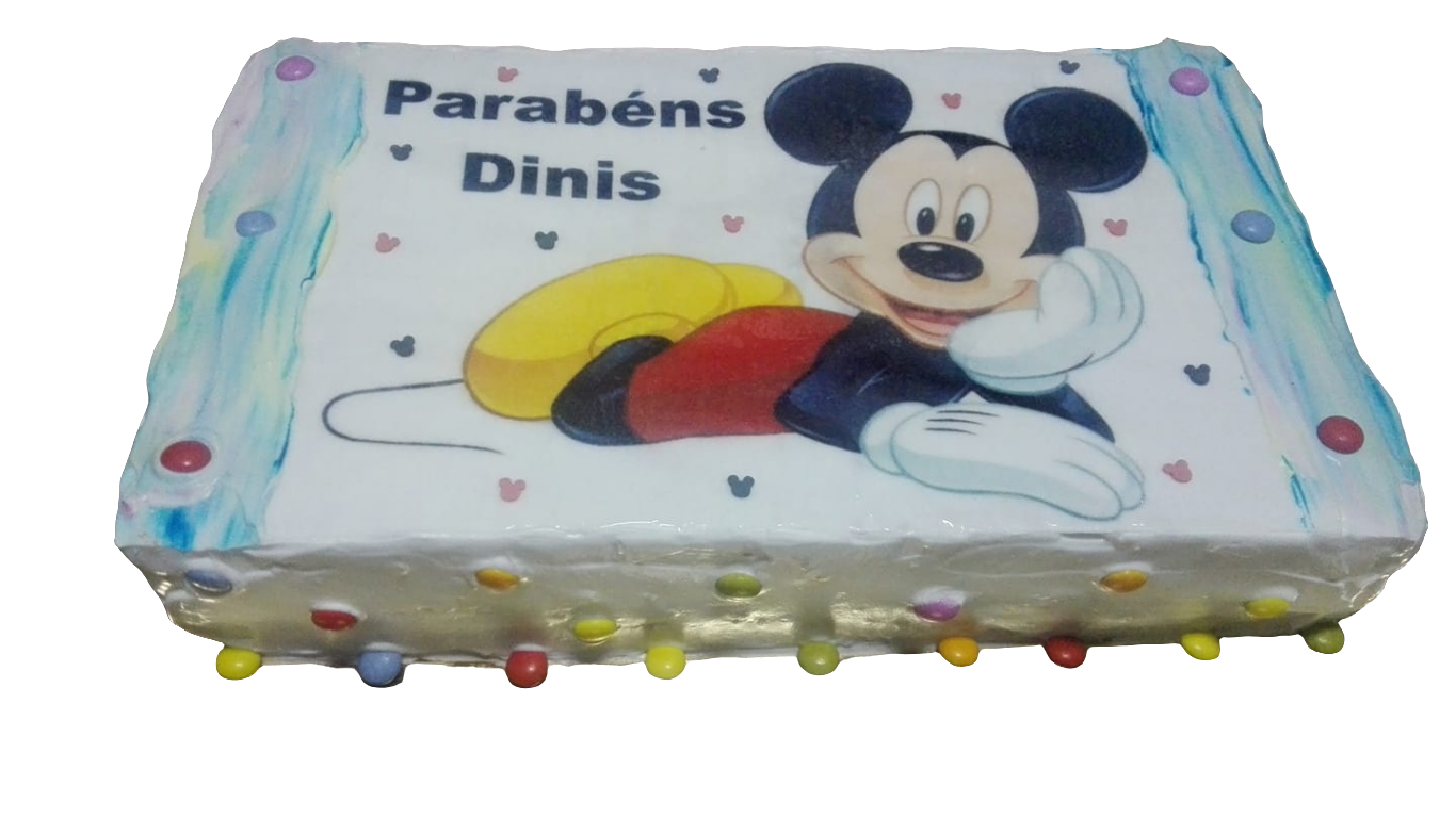Bolo retangular com hóstia infantil