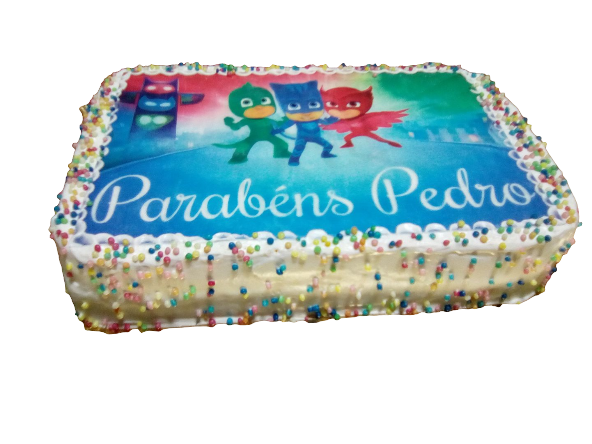Bolo retangular com hóstia infantil