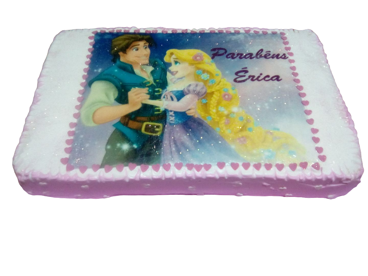 Bolo retangular com hóstia infantil