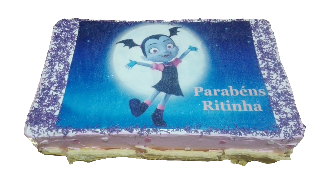 Bolo retangular com hóstia infantil