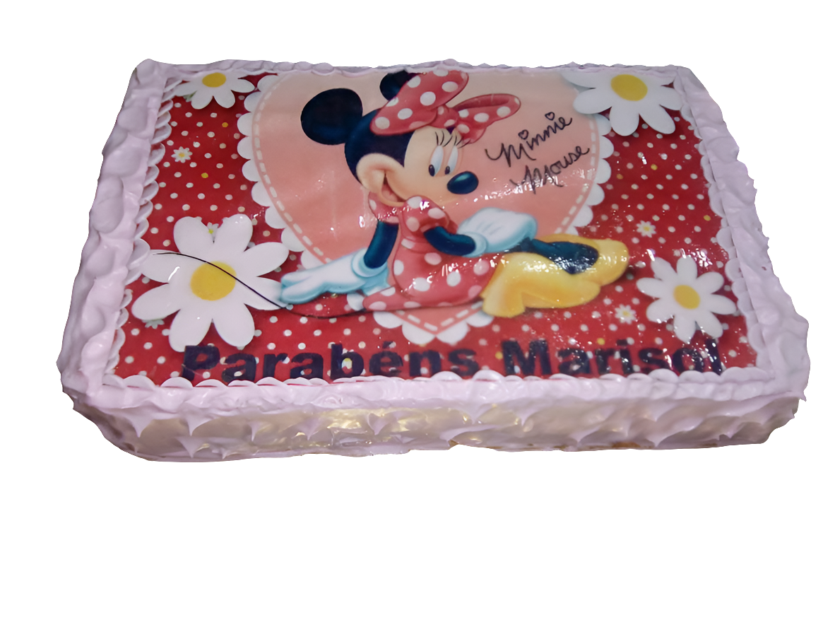 Bolo retangular com hóstia infantil