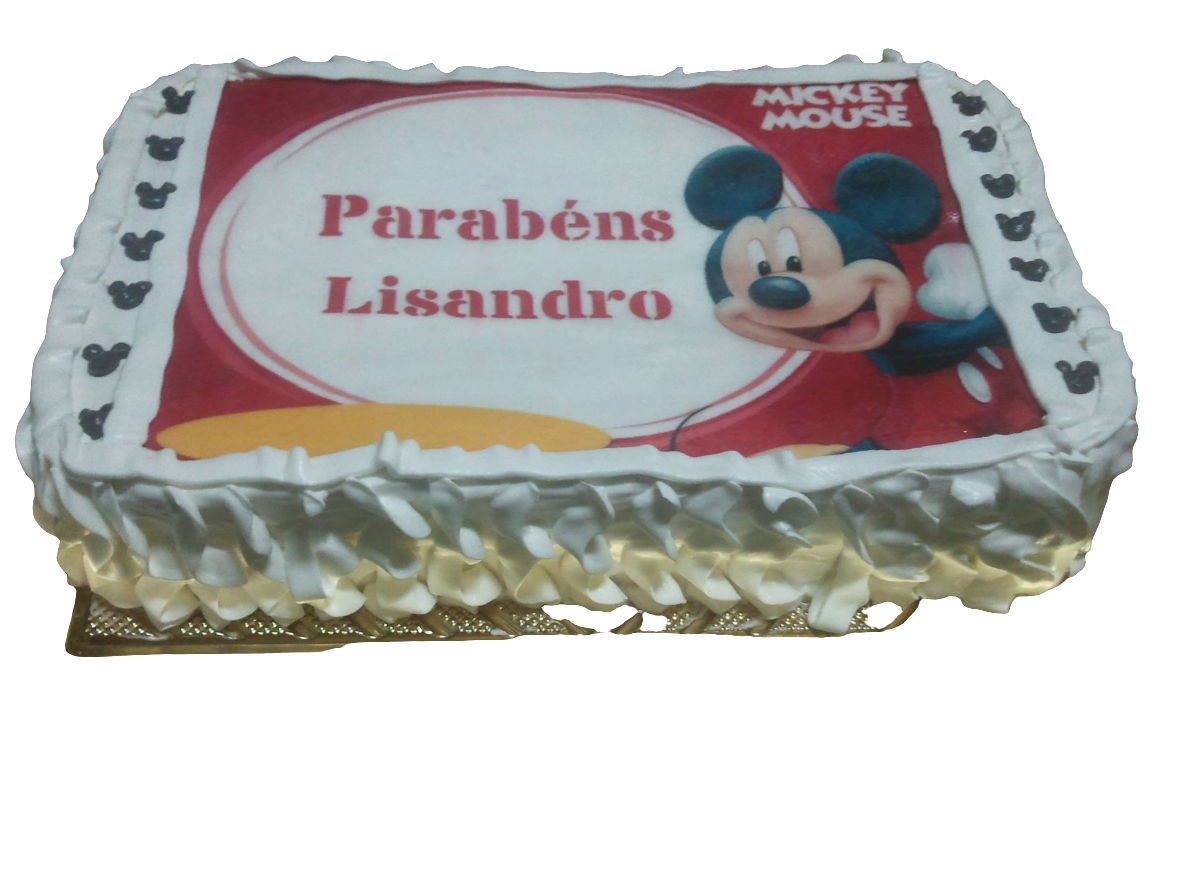 Bolo retangular com hóstia infantil