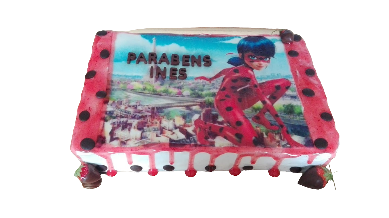 Bolo retangular com hóstia infantil