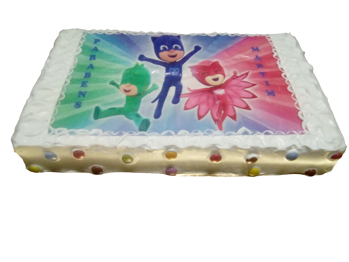 Bolo retangular com hóstia infantil