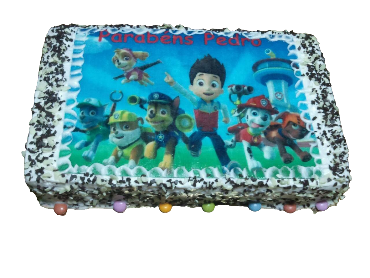 Bolo retangular com hóstia infantil