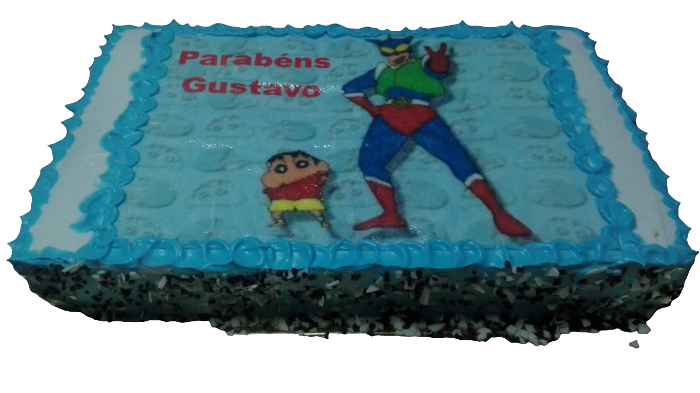 Bolo retangular com hóstia infantil