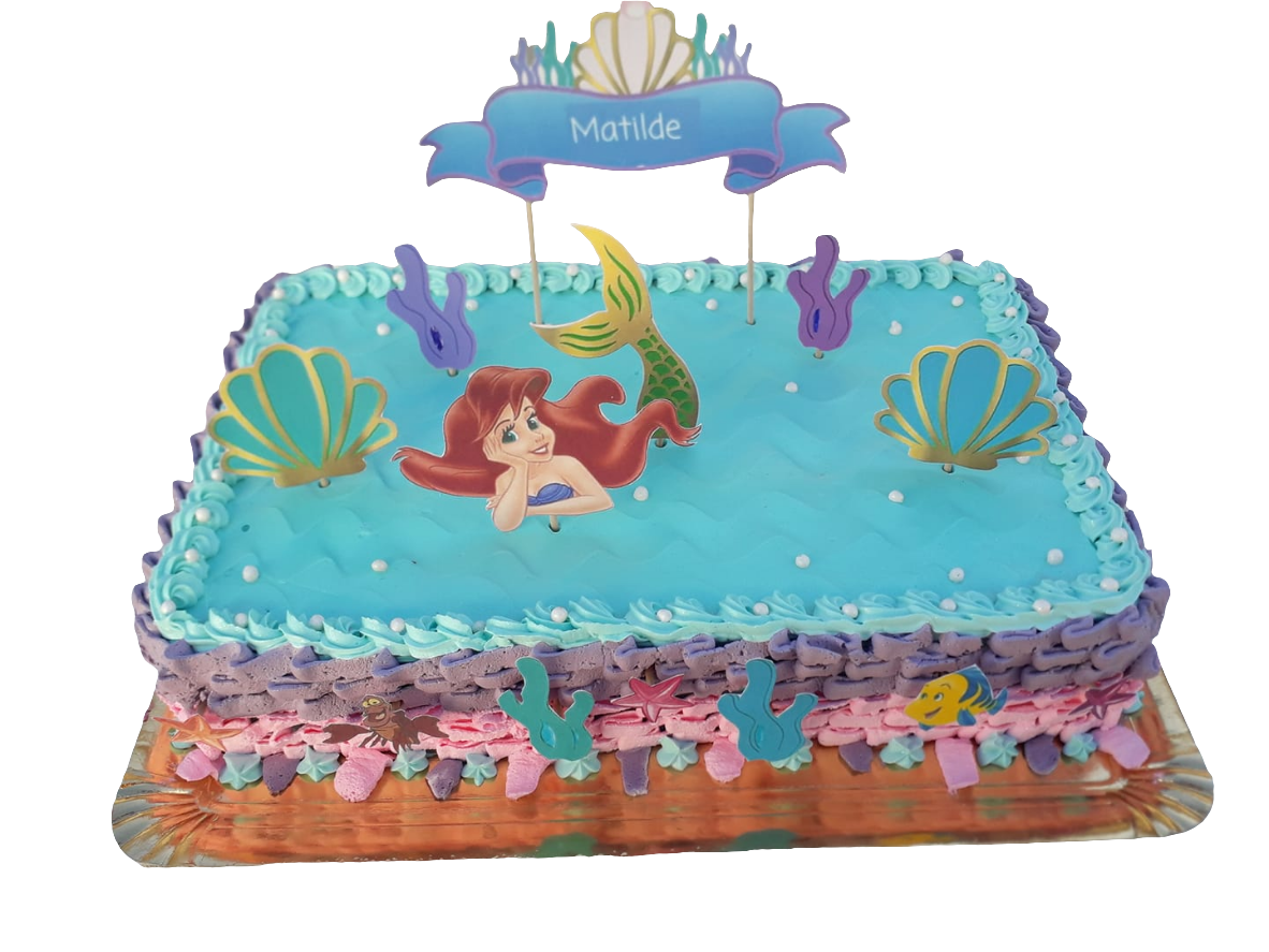 Bolo retangular com topper infantil
