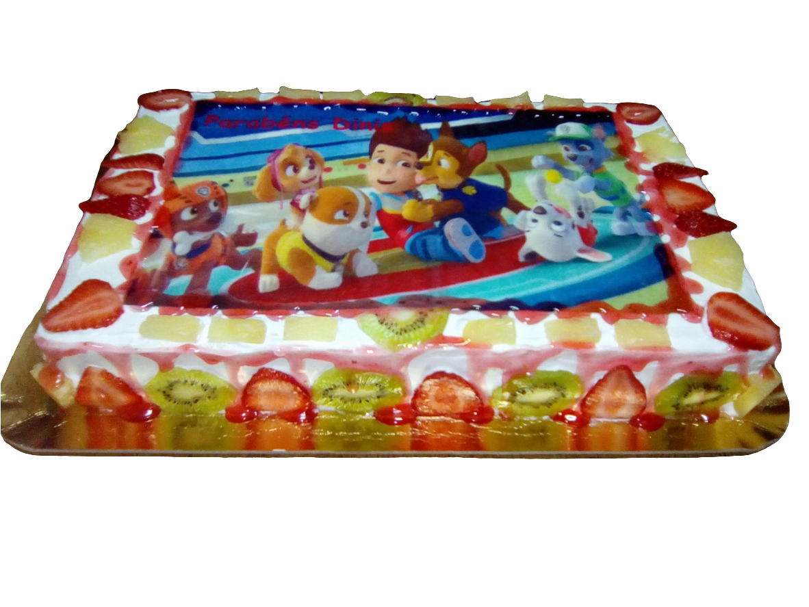 Bolo retangular com hóstia infantil